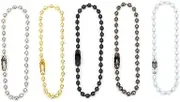 NOLITOY Metal Tag Hanging Chain Steel Chain Rings Bead Chains Key Chain Pendant Ball Chain Connectors Beads Chain Beaded Keychain Chain Jewelry Charm Clasp Key Chain Clasp Golden