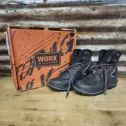 Worx by Red Wing 5131 Women's Brown Steel Toe EH Boots Sz 7.0 W