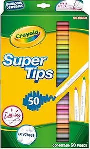 Washable Super Tips Markers with Silly Scents, Assorted, 50/Set, Sold as 1 Set