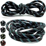 [RAXAN] Heavy Duty Round Boot Laces, Shoelaces for Mountaineering, hiking running working casual Steel Toe Cap Boots Safety Boots Hunting Boots Replacement Bootlaces