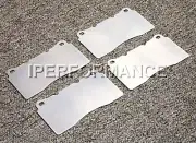 Titanium Brake Pad Shim Heat Shield Set for Renault Megane 3 2.0 RS 08-16 Br Fr (for: Renault)