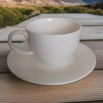 Elama Porcelain Coffee Tea Cups And Saucers Set of 6 Each Latte New In Box