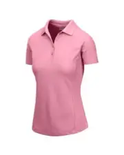 NEW Greg Norman Women's Protek Micro Pique Polo - Pink Sky - M
