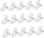 minkissy 15pcs Professional Manicure Clamps for Thick Nails Gel Nail Fixing Clips Art Fixing Tool