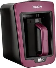 Fakir Kaave Turkish Mocha Machine, Electric Coffee Machine with 4 Cups Capacity & Traditional Measuring Spoon, Simple One-Touch Control System, 735 Watts, Purple