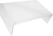 Gogogmee Acrylic Monitor Stand Riser Clear Computer Heightening Shelf for Desk Compact Design for Ergonomic Viewing Space Saving Storage for Keyboard and Mouse Sturdy Construction for Safe