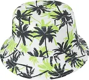 [ZLYC] Women Fashion Cotton Packable Travel Bucket Hat Sun Hat Fishmen Cap