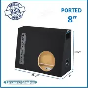 Regular Cab / Single Cab 8" Single Ported Vented Sub Box Subwoofer Enclosure