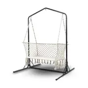 Gardeon Hammock Chair with Stand Macrame Outdoor G
