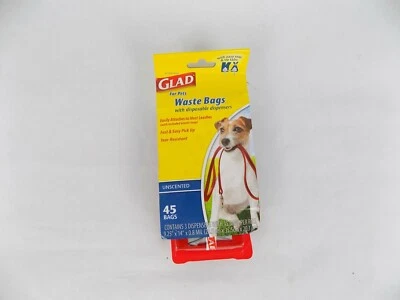 Glad Disposable Waste Bag Set 45 Count Unscented