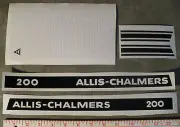 200 ALLIS-CHALMERS Pedal Tractor DECAL SET Ertl Toy FREE Ship Computer Cut