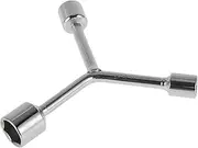 X AUTOHAUX 1 Pcs Socket Wrench 70mm,75mm,75mm Spanner Socket Remover Hexagon Carbon Steel 12mm,14mm,17mm for Car Motorcycle Dirtbike Y Shaped 3 Way Wrench Sleeve