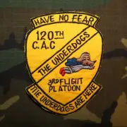 Vietnam War US Army 3rd Platoon 120th Combat Aviation Co Patch - REPRO