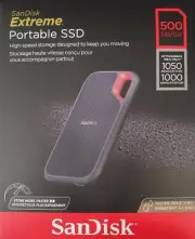 SanDisk 500GB Extreme Portable SSD USB3.1 Type-C & Type-A SDSSDE61-500G 1050MBs