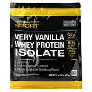 California Gold Nutrition, Sport, Whey Protein Isolate with Organic Cane Sugar, with Sunflower Lecithin, Very Vanilla, 2 lb (907 g)