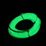 5M Green Soft Flash Flexible Strip LED Light Neon Glow Tube With Battery