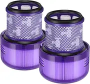 [BlumWay] 2pcs Filter For Dyson SV16 Outsize V11 Outsize V11 Outsize Absolute 970422-01, Robotic Vacuum Cleaner Filter Element Brush Part HK0476 Purple