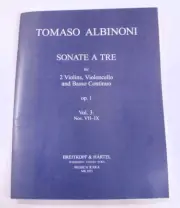 Albinoni Sonate a Tre, Opus 1, Vol. 3: nos. VII-IX, MR 2273