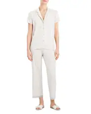 Natori Feathers Essentials Short Sleeve Pajama Set