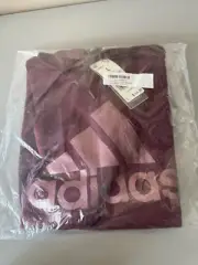 ADIDAS WOMEN’S Game And Go Logo HOODIE – VICTORY CRIMSON Large Retail $55, Wine