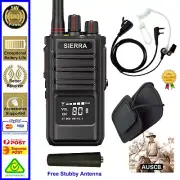 SIERRA 5W 80CH UHF CB Handheld Radio Security Guard Bundle & free Stubby Antenna