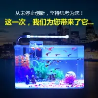 在飛比找樂天市場購物網優惠-魚缸透明熱彎方形玻璃生態金魚缸烏龜缸小型迷你辦公桌玻璃水族箱