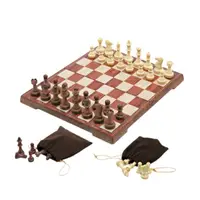 在飛比找momo購物網優惠-【BeOK】原木質感棋盤 國際象棋 磁性西洋棋 益智棋牌桌遊