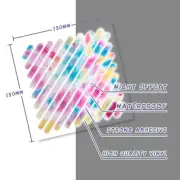 Reflective Frame Stickers Safety Decal MTB Bike Mountain Biking TIE DYE