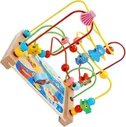 Vaguelly Bead Maze for Abacus Abacus Beads Circle Beads Maze Game Childrens Boy 's Sea Animal Wood