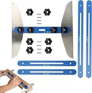 Stair Gauge Tool,Step Tread Template Tool - 11-60 Inch Adjustable High-Precision Folding Ruler, Shelf Layout Gadget for Shelf and Cutting Drywall