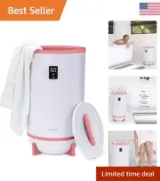 Pink Towel Warmer - Fits 2 Large Towels - Auto Shut Off - Luxury Gift