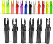 ZSHJGJR 50 Pack Archery Arrow Nock ID 6.2mm/.244" Plastic Insert Arrow Nocks Tail for DIY Hunting Shooting Arrows