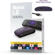 Roku LE HD Streaming Media Player Wi-Fi Enabled with High Speed HDMI Cable and S