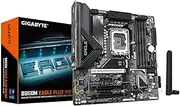 GIGABYTE B860M Eagle Plus WIFI6E Intel Core Ultra (Series 2) LGA 1851 Motherboard, mATX, DDR5, 2X M.2, PCIe 5.0, USB-C, WIFI6E, 2.5GbE LAN, EZ-Latch
