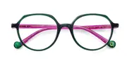 Etnia Barcelona Bubbles Kids PKGR Kids' Glasses Green Size 47 - Private Health Rebate - Blue Light Block Available