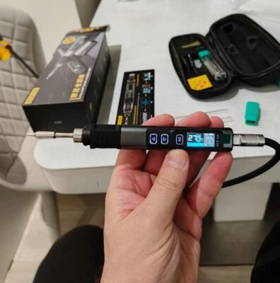 Best Adjustable Portable Temperature Soldering Iron 100-450℃ PD100W -FNIRSI HS02