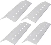 WELL GRILL 4-Pack BBQ Heat Plate, Stainless Steel Burner Cover, Flame Diffuser Outdoor Barbecue Replacement Parts for Weber, Charbroil, Kenmore, Nexgrill and Others Model Gas Grills (41cm x 14cm)