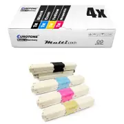 4x Toner for Oki C 310 330 331 510 511 530 531 Dn 44469803 CMYK