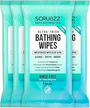 Extra Large Bath Towels for Adults - Disposable Body Cleansing Wipes for Men, Women and Elderly - Ideal for Gym, Camping, Post Surgery - Shower Bath Towels No Rinse - 40