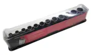 New Snap-on™ 3/8" dr 8 thru 19 mm 12-point Semideep Socket Set 212FMSYA Sealed