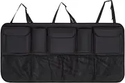 Car Organizer | Back Seat Car Organizer - Waterproof Cargo Bag with 9 Storage Compartments, Multi-pocket Space Saver Interior Accessories for Medium or Large Size