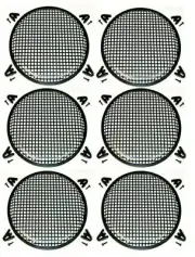 6 MK Audio 10" Subwoofer Metal Mesh Cover Waffle Speaker Grill Protect Guard DJ
