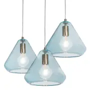 AFX AGP10MBAQRND3 Armitage 3 Light 21"W Multi Light Pendant - Nickel