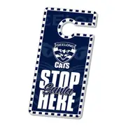 Geelong Cats AFL Xmas Santa Stop Here Door Hanger