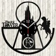 Dark Tower Vinyl Record Wall Clock Decor Handmade 2764