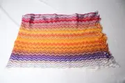 Missoni Women's Zig Zag Poncho Scarf EJ1 Yellow/Red One Size Fits Most NWT