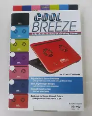 Cool Breeze Adjustable Notebook Cooling Stand Pad - Black