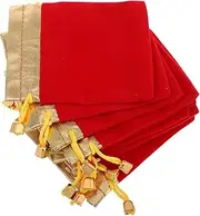 TOVINANNA 10pcs Small Velvet Jewelry Pouches Drawstring present Bags for Jewelry Accessories Collectibles Easy to Carry Soft Material for Shower Wedding Party