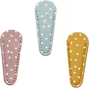 Tofficu 2sets Scissor Pu Leather Cover Eyebrow Scissors Protector Tool Case Ideal Present for Sewing Lovers 3pcs*2