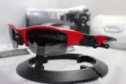 New Oakley Flak Jacket 1.0 Lipstick Red w/+Black Iridium Asian Fit 03-892J